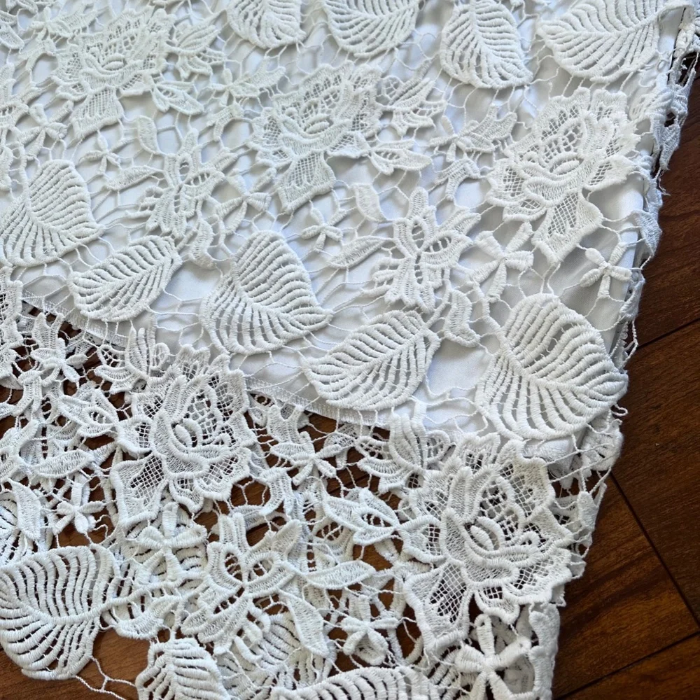 Fever white crocheted